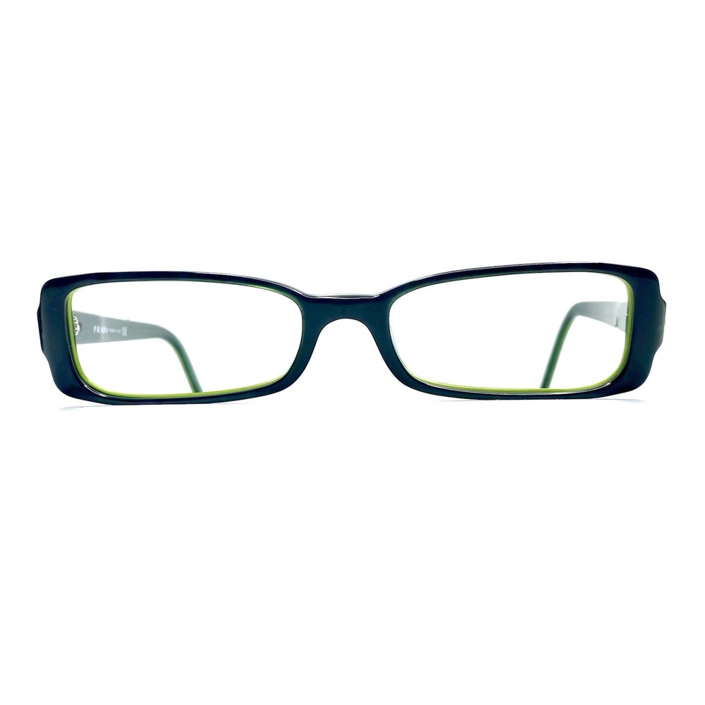 Prada Green Rectangular Studded Glasses Italy VPR09F 7OS-101 51 17 135